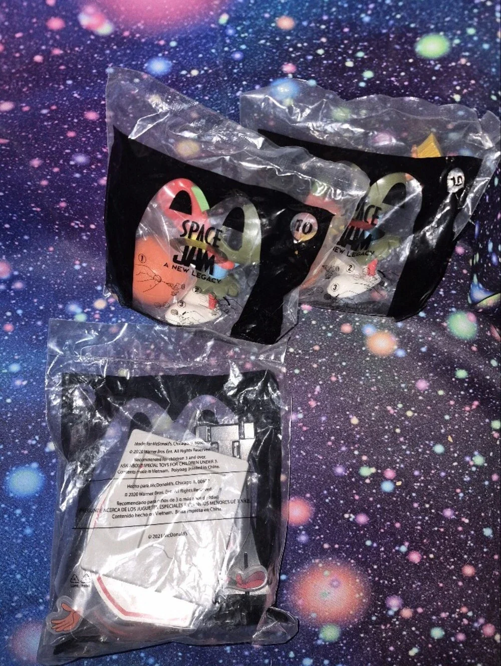 🏀 McDonald’s Space Jam: A New Legacy Happy Meal Toys Lot of 3 – #2 & #10